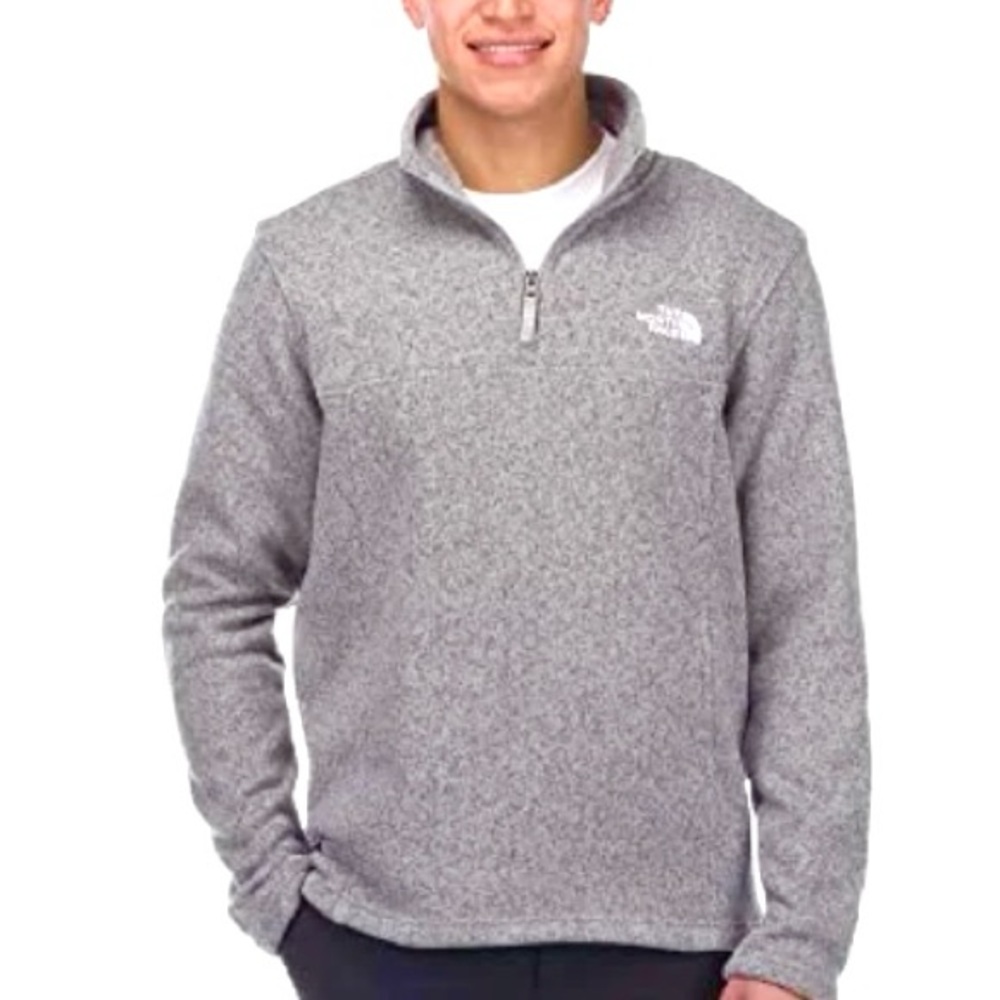 NEW The North Face Men's Gray Fleece Lined Sweater Size XL